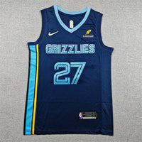 Men's Memphis Grizzlies Cameron Boozer #27 Navy Swingman Jersey - Icon Edition