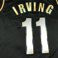 Men's Brooklyn Nets Kyrie Irving Black 2020/21 Swingman Player Jersey1