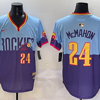 Men's Colorado Rockies Ryan McMahon #24 Purple/Light Blue 2025 City Connect Limited Player Jersey1