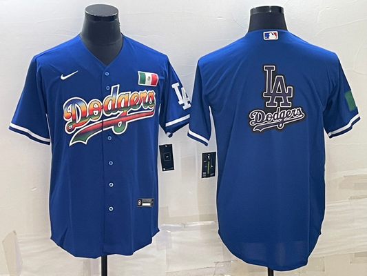 Men's Los Angeles Dodgers Blue Replica Player Name Jersey1