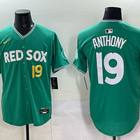Men's Boston Red Sox Roman Anthony #19 Green 2025 City Connect Replica Player Jersey