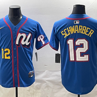 Men's National League Kyle Schwarber #12 Blue 2025 All-Star Edition Limited Player Jersey