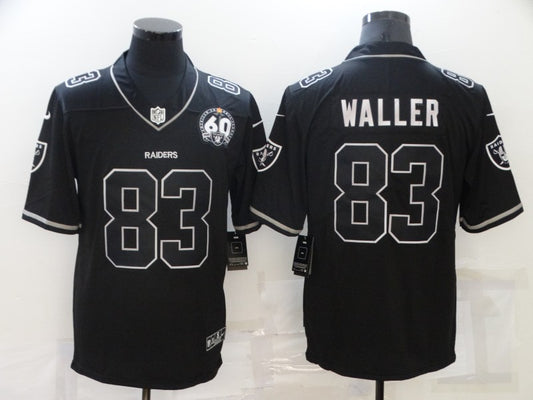 Men's Las Vegas Raiders Darren Waller #83 Black Authentic Game Jersey1
