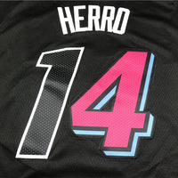 Men's Miami Heat Tyler Herro #14 Black Swingman Player Jersey1 - City Edition