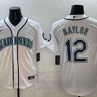 Men's Seattle Mariners Josh Naylor #12 White Home Replica Jersey