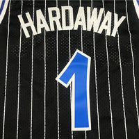Men's Orlando Magic Penny Hardaway #1 Black Hardwood Classics Swingman Jersey1