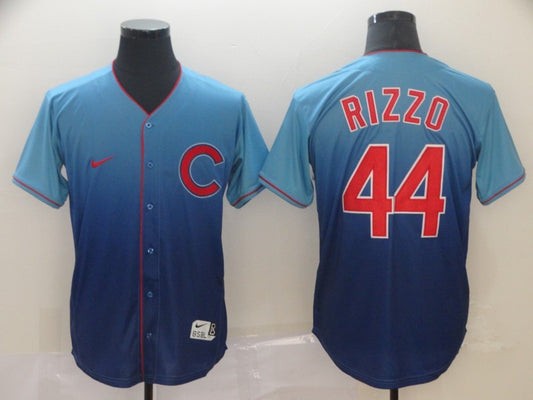 Men's Chicago Cubs Anthony Rizzo #44 Blue Game Jersey1