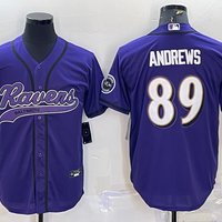 Men's Baltimore Ravens Mark Andrews #89 Purple Game Jersey1 Joint Edition