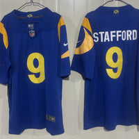 Men's Los Angeles Rams Matthew Stafford #9 Royal Game Player Jersey