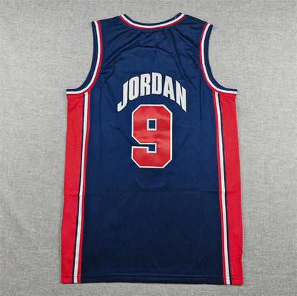 Men's USA Dream Team Michael Jordan #9 Navy Swingman Player Jersey