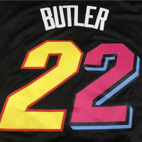Men's Miami Heat Jimmy Butler #22 Black Swingman Player Jersey1 - City Edition
