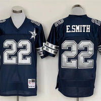 Men's Dallas Cowboys Emmitt Smith Mitchell & Ness Navy Legacy Replica Player Jersey1
