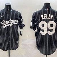 Men's Los Angeles Dodgers Joe Kelly #99 Black Alternate Limited Player Jersey1