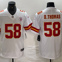 Derrick Thomas #58 Kansas City Chiefs White Game Player Jersey - JerseysFreak