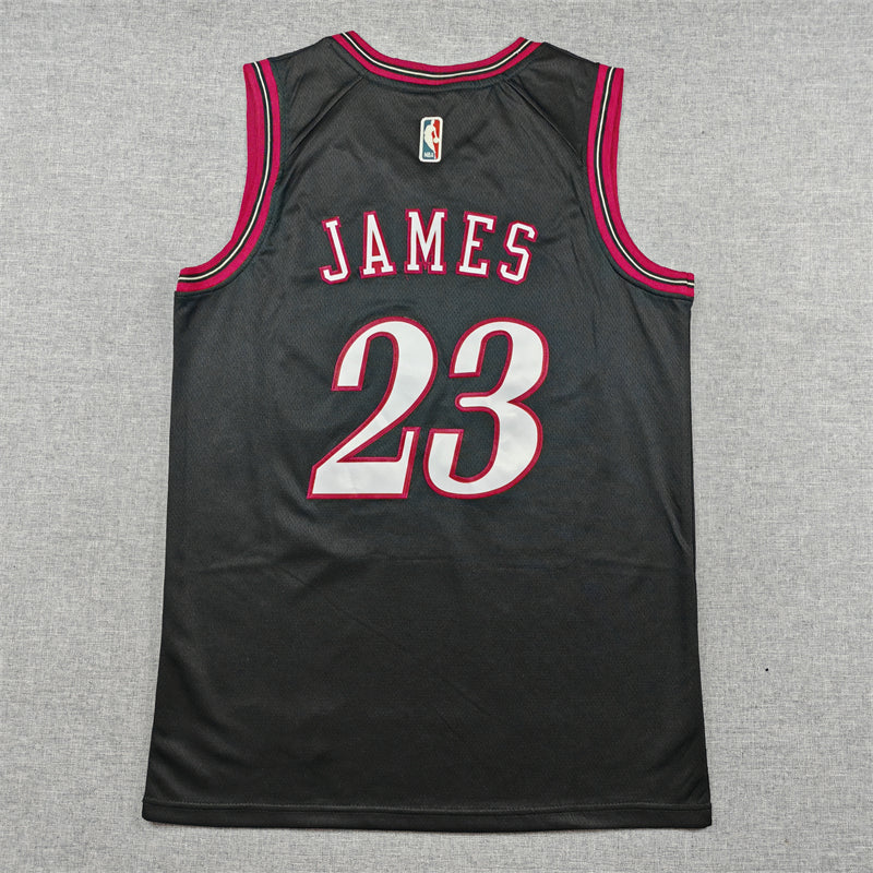 Men's Philadelphia 76ers LeBron James #23 Black Swingman Jersey - Classic Edition