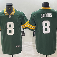 Men's Green Bay Packers Josh Jacobs #8 Green Game Player Jersey1