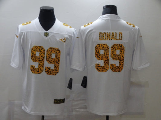 Men's Los Angeles Rams Aaron Donald #99 White Game Player Jersey1