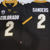 Men's Colorado Buffaloes Shedeur Sanders #2 Black Player Game Jersey