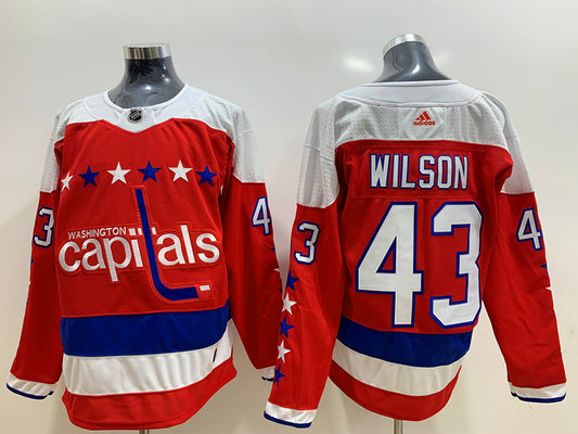 Men's Washington Capitals Tom Wilson #43 Red Player Jersey1