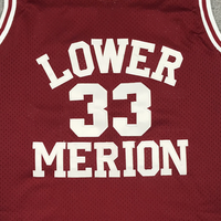 Kobe Bryant Lower Merion High School Maroon Jersey - 3