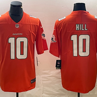 Men's Miami Dolphins Tyreek Hill #10 Orange Game Jersey1