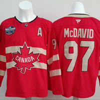 Men's Canada 2025 4 Nations Face-Off Connor McDavid #97 Fanatics Red Player Jersey