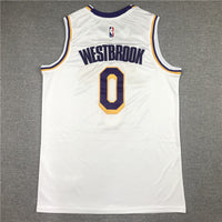 Men's Los Angeles Lakers Russell Westbrook #0 NBA White 2020/21 Swingman Jersey1