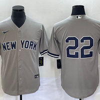 Men's New York Yankees Juan Soto #22 Gray Replica Player Name Jersey1