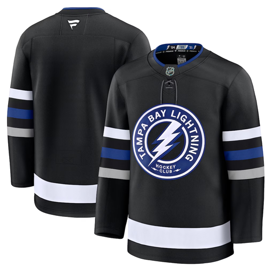 Men's Tampa Bay Lightning Fanatics Black Alternate Premium Blank Jersey