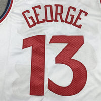 Men's LA Clippers Paul George #13 White Swingman Jersey1