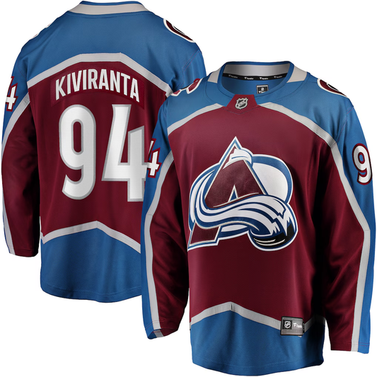 Men's Colorado Avalanche Joel Kiviranta #94 Fanatics Maroon Home Breakaway Player Jersey