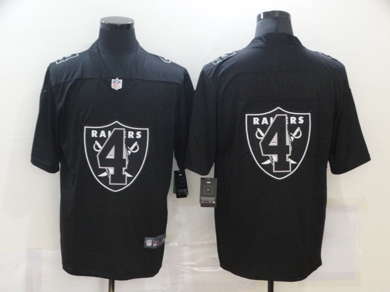 Men's Las Vegas Raiders #4 Derek Carr Black Player Team Jersey1