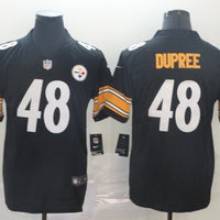 Men's Pittsburgh Steelers Bud Dupree #48 Black Game Jersey1