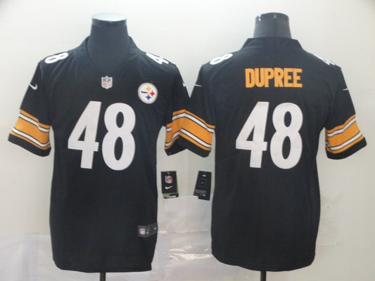 Men's Pittsburgh Steelers Bud Dupree #48 Black Game Jersey1