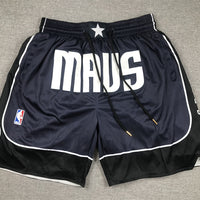 Men's Dallas Mavericks Navy Statement Edition Pocket Shorts1