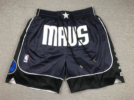 Men's Dallas Mavericks Navy Statement Edition Pocket Shorts1