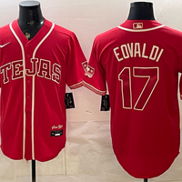 Men's Texas Rangers Nathan Eovaldi #17 Red 2026 City Connect Stadium Jersey