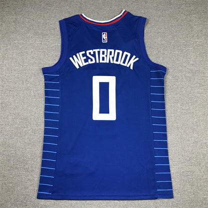 Men's LA Clippers Russell Westbrook Nike Royal 2022/23 Swingman Jersey1 - Icon Edition