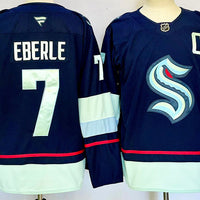Men's Seattle Kraken Jordan Eberle #7 Fanatics Navy Home Breakaway Player Jersey
