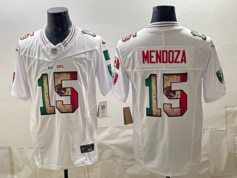 Men's Las Vegas Raiders Fernando Mendoza #15 White Player Jersey