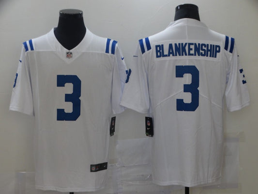 Men's Indianapolis Colts Rodrigo Blankenship #3 White Game Jersey1