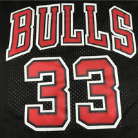 Men's Chicago Bulls Scottie Pippen 1997-98 Black Hardwood Classics Swingman Jersey1