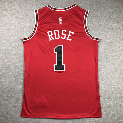 Men's Chicago Bulls Derrick Rose #1 Red Swingman Jersey1