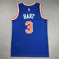 Men's New York Knicks Josh Hart #3 Blue Swingman Jersey1 - Icon Edition