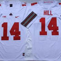 Men's Ohio State Buckeyes K.J. Hill #14 White Player Game Jersey