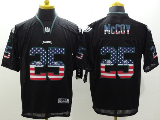 Men's Philadelphia Eagles LeSean McCoy #25 Black Game Jersey1