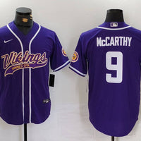 Men's Minnesota Vikings J.J. McCarthy #9 Purple Game Jersey1