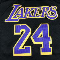 Men's Los Angeles Lakers Kobe Bryant #24 Black 2020/21 Swingman Player Jersey1