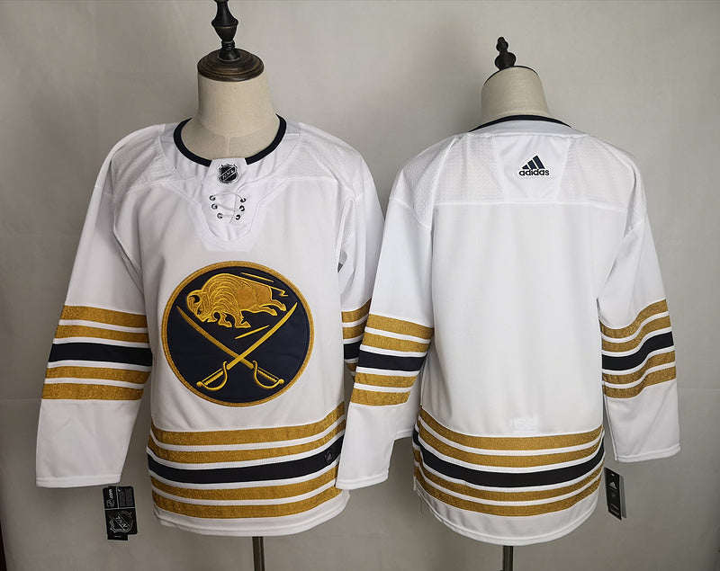 Men's Buffalo Sabres White Blank Player Game Jersey1