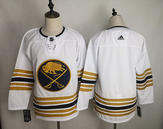 Men's Buffalo Sabres White Blank Player Game Jersey1